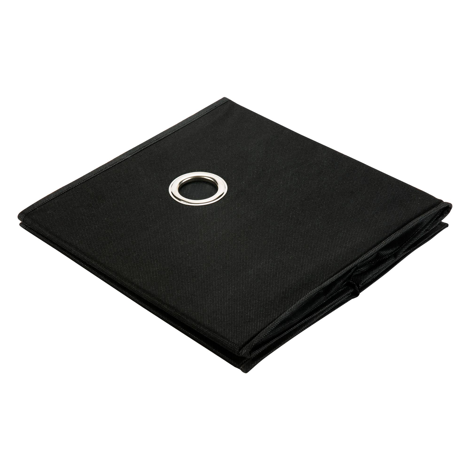 Organize It All 12" Black Storage Cubes, 2ct.